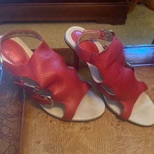 Rod Hommerson Red heeled sandals